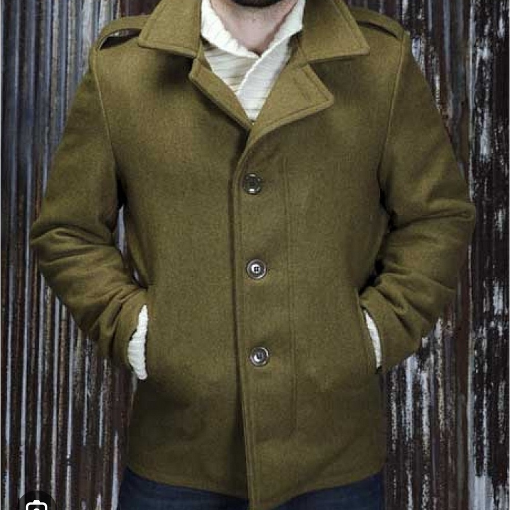 Schott Flying Man’s Jacket N-5A, M41 Field Coat, Large, Wool, Made in USA